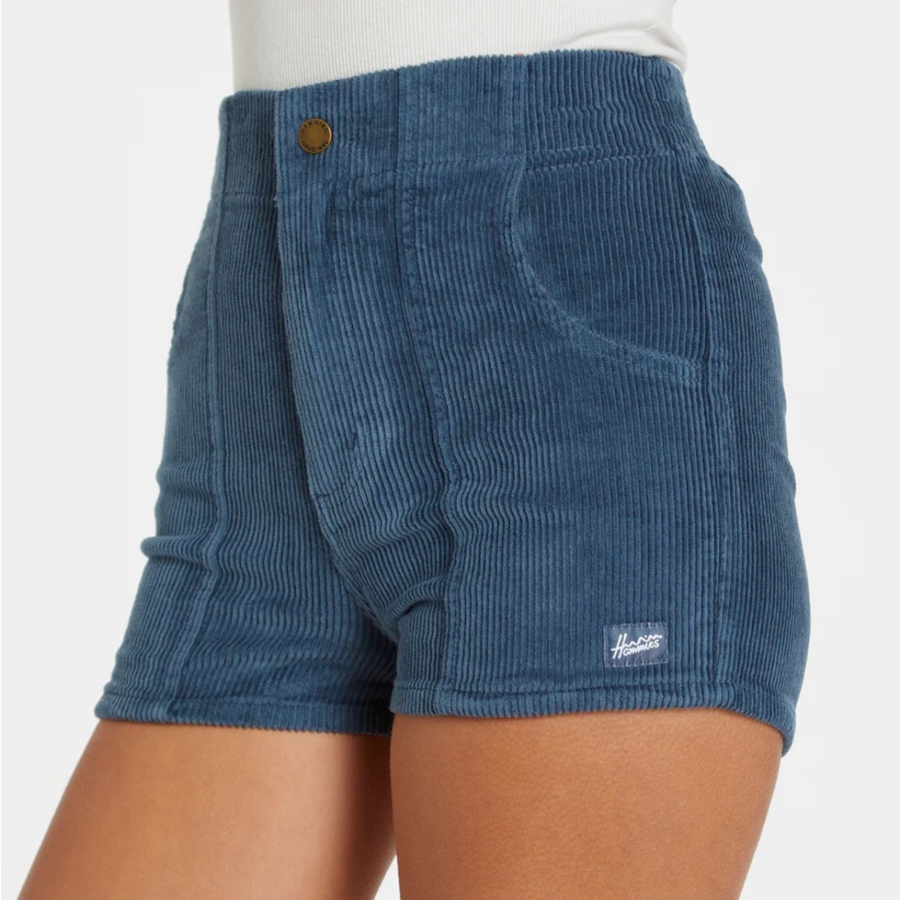 Hammies Stretch Corduroy Shorts in Navy | Size 32